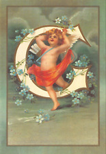 L'Alphabet Des Angelots Cupid's Paris Alphabet Letter G Postcard 5863c picture