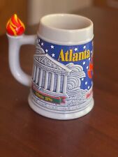 Budweiser Dining | Atlanta Olympics Stein 1996 Budweiser | Color: Blue/Gray  picture