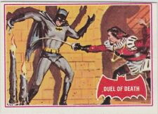 1966 Topps Batman A Series Red Bat Logo Base #41A Duel Of Death picture