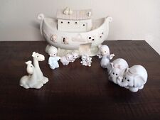 Enesco 1992 Precious Moments Noah's Ark Two By Two  *does Not include light picture