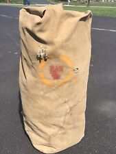 WW2 WWII US Marine Corps USMC Duffle Bag Unit Painted And Named picture