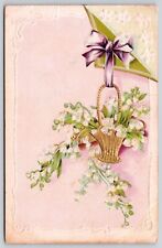 Flowers Antique Embellished Postcard PM Aletoona PA Cancel WOB Note DB 1c picture