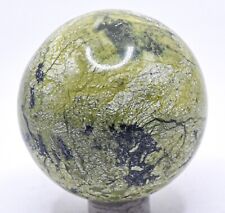 47mm Yellow Green Serpentine Sphere Polished Natural Crystal Mineral Ball - Peru picture
