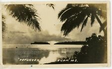 Vintage 1920s Photograph Guam Tepungen Point Sunset Marshal Islands Photo picture
