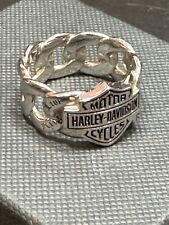 HARLEY DAVIDSON STERLING (925) Chain Link RING SIZE 10 - NIB picture