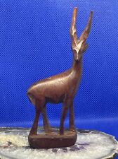 Wood Antelope/Impala/Gazelle~Hand Carved~Just Under 4 Inches Tall picture