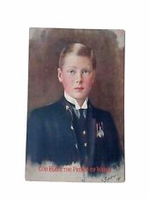 Vintage Postcard: Tuck's Prince of Wales (King Edward VIII) 1911, Snowman picture