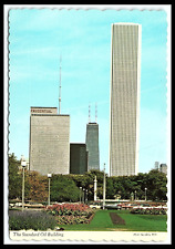 Boston Mass Birds Eye View Standard Oil Building Continental Postcard    cl14 picture