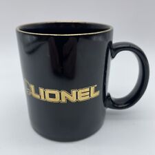Lionel Train Coffee Mug Black and Gold  Vintage Ceramic Cup picture