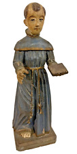 Antique Spanish Colonial Wood Statue of St. Anthony, Central America, ca. 1800s picture