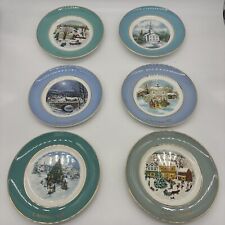 Vintage Avon Christmas Plates Wedgewood 1973, 1974, 1977, 1978, 1979, 1980 (6) picture