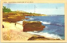 Postcard California Coastline at La Jolla Rocks & Cliffs picture