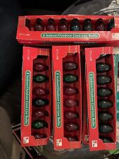 C7 1/2 5W CHRISTMAS COOL-LITE REPLACEMENT COLORED BULBS 8 SETS OF 8~NOS/KMART picture