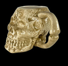 Skull And Bone Ceramic Vintage Mug Cup Dalton Handle Detailed For Display *READ* picture