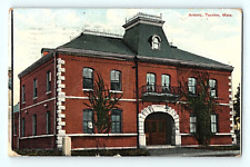 Armory Taunton Massachusetts 1910 Antique Street View Postcard E1 picture