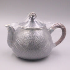 Pure Real S999 Silver Teapot Healthy Family Make Tea Retro Silver Kettle Gift picture