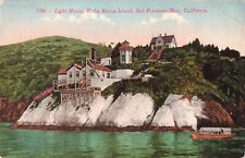 Light House Yerba Buena Island San Francisco Bay CA Postcard A196 picture