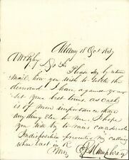 ALBANY 1837 Original Financial Document picture