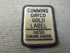 Vintage Cummins Dayco Gold Label Diesel Engine Grade Patch picture