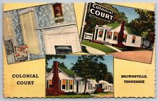 Brownsville TN~Colonial Court~Christian Atmosphere Roadside Motel~Eph 2:20~Linen picture