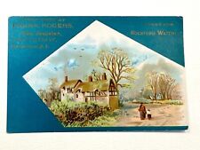 Victorian Trade Card frank rogers jeweler gloversville NY ROCKFORD WATCHES picture