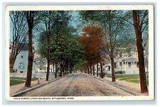 1920 Attleboro MA, Peck Street Looking South Attleboro Dirt Rock Postcard picture