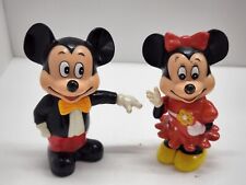 Mickey Mouse Minnie Bank Vinyl Vintage Walt Disney Productions Made In Korea picture