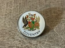 COVENTRY CITY Pin-  VINTAGE ENAMEL CREST BADGE, 1 Inch Diameter picture