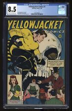 Yellowjacket Comics #7 CGC VF+ 8.5 Skull Cover Pre-Code Horror Charlton 1946 picture