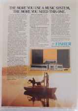 Vintage 1978 Fisher High Fidelity Full Color Print Advertisement picture