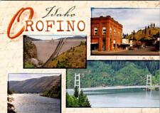 Orofino, ID Idaho  STREET SCENE & DWORSHAK DAM  Clearwater County  4X6 Postcard picture