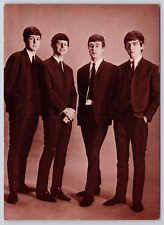 The Beatles 4 1/2 x 6 Unposted Continental Postcard (HTC) picture