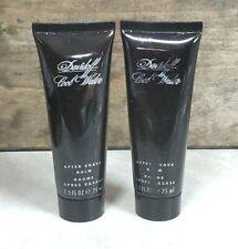 2X Davidoff ~ Cool Water ~ 2.5 oz After Shave Balm 75 ml NWOB read discontinued picture