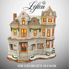 Lefton Colonial Christmas Village Sir George's Manor 1997 Limited Ed 3721 /5500 picture