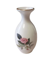 Vintage Wedgwood Hathaway Rose Bud Vase Bone China Made In England 5