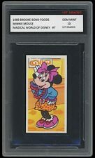 Minnie Mouse 1989 Brooke Bond Foods 1st Graded 10 Magical World Of Disney Card picture