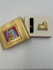 New Estee Lauder Yorkie Dog .07 Oz Solid Perfume Beautiful Collectible Compact picture