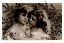 c 1904 Child Children Kids CUTE LITTLE GIRL Christmas Fashion photo postcard picture