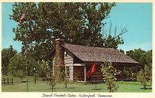 Postcard TN Rutherford David Crockett Cabin 1962 Chrome Vintage PC f8132 picture