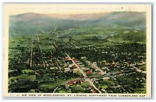 c1940's Air View Of Middlesboro Northwest From Cumberland Kentucky KY Postcard picture