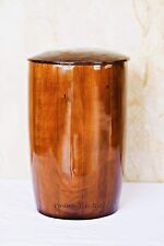Wooden Cremation Urn Handmade Funeral Jar for Pets | Large Keepsake Decorative picture