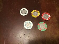 Lot of 5 Grand Casino Mullet Bay Casino Chips picture