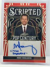 MARK WAHLBERG 2024 LEAF POP CENTURY BASE AUTO SUPER RED FLOOD 1/1 INSCRIBED picture