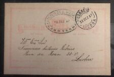 1887 St Vincent Cape Verde PS Postcard Cover to Lisbon Portugal picture