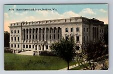 Madison WI-Wisconsin, State Historical Library, Antique, Vintage Postcard picture