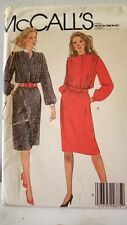 Vintage McCall's Dress Sewing Pattern Size 12 Uncut 1983 picture