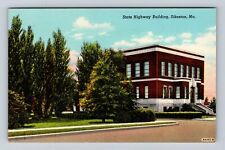Sikeston MO-Missouri, State Highway Building, Antique, Vintage Souvenir Postcard picture