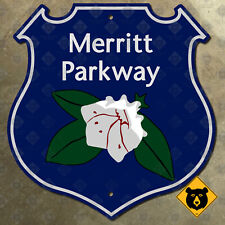 Connecticut Merritt Parkway highway marker road sign flower shield 1938 11x11 picture
