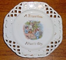 Old Souvenir Porcelain Plate w/ Children -