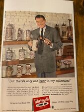 Vintage 1958 Ralph Bellamy Rheingold Beer ad picture
